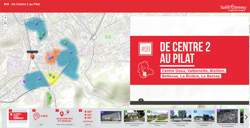 Carte interactive projets Centre 2 / Pilat