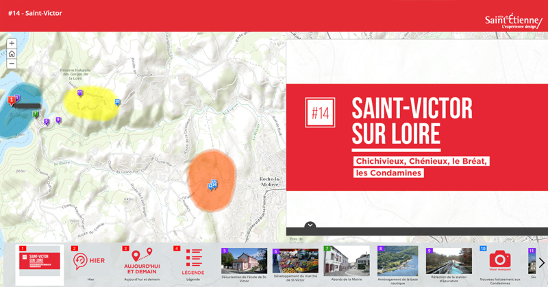Carte interactive des projets secteur Saint-Victor-sur-Loire