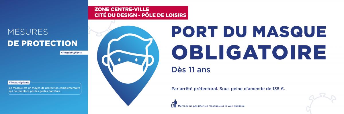 Port du masque obligatoire à Saint-Étienne