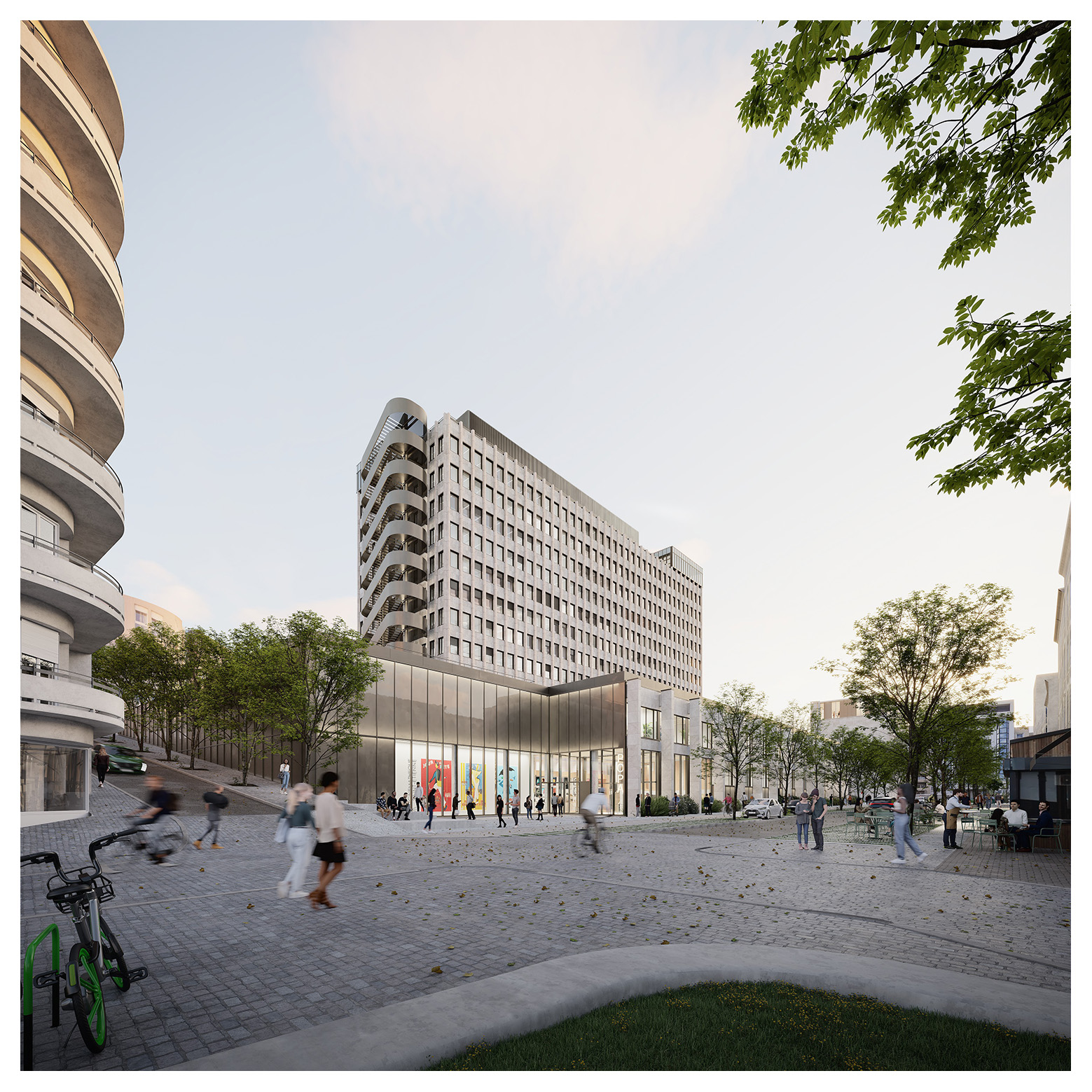 Perspective immeuble Loubet