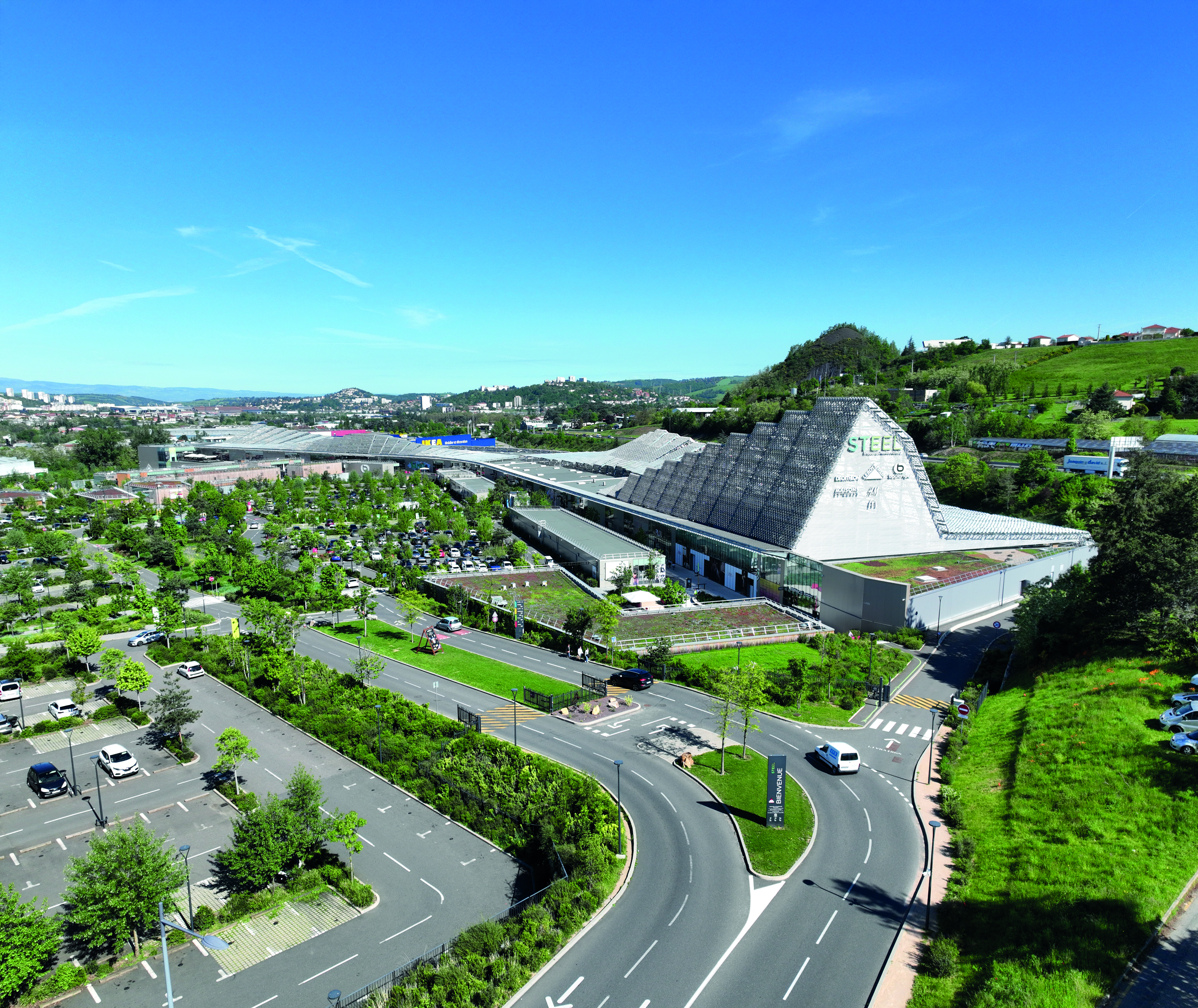 Vue aérienne de Steel