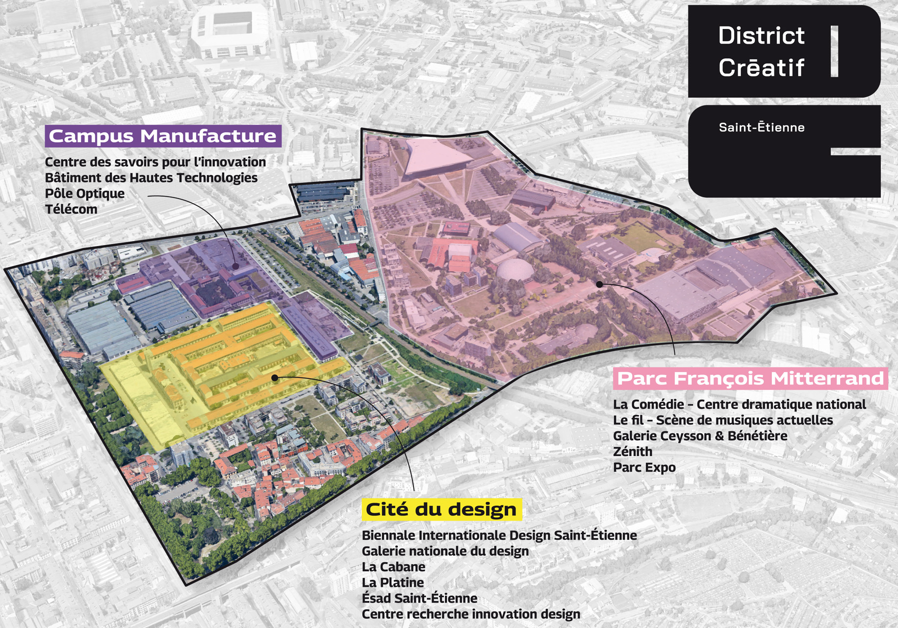 Carte de District Créatif