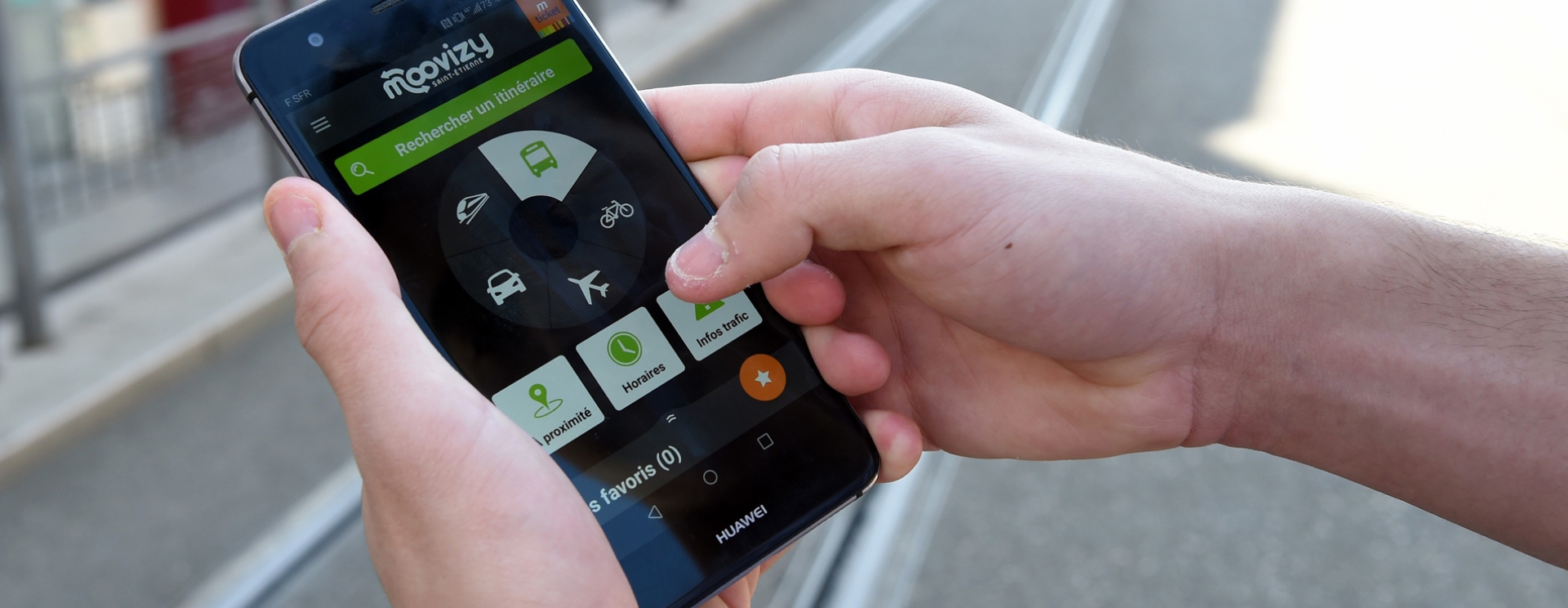 application de transports sur téléphone mobile
