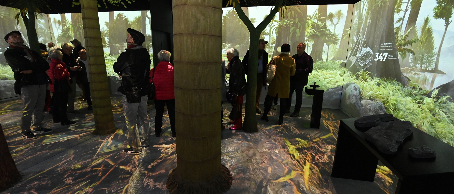 Parcours immersif sur le carbonifère - Couriot Musée de la mine - Agrandir l'image, fenêtre modale