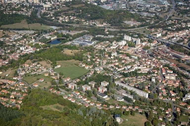 vue aérienne d'un quartier