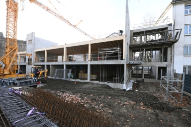 travaux de construction d'un bâtiment