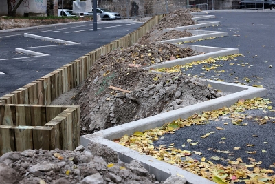 parking en cours de réaménagement - Agrandir l'image 2 sur 2, fenêtre modale