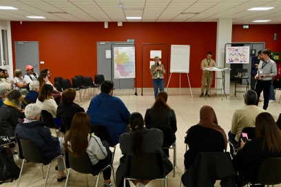 un groupe de discussions - Agrandir l'image, fenêtre modale