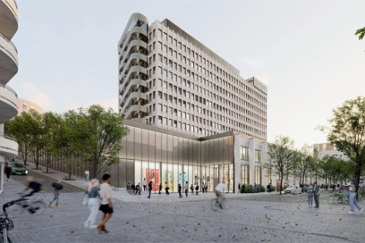 Perspective de l'immeuble Loubet - Agrandir l'image, fenêtre modale