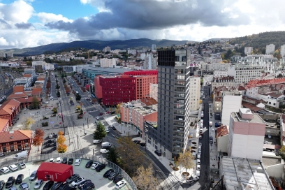 Photo de la Tour Tésé à Châteaucreux - Agrandir l'image, fenêtre modale