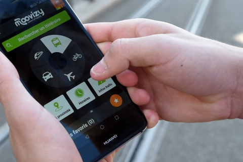 application de transports sur téléphone mobile