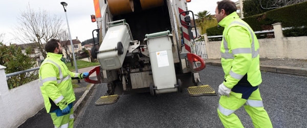 photo de la collecte de déchets à saint-etienne