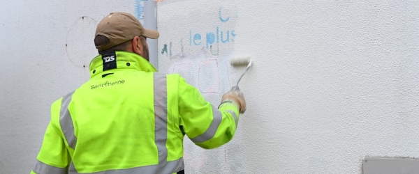 photo de l'effaçage d'un tag